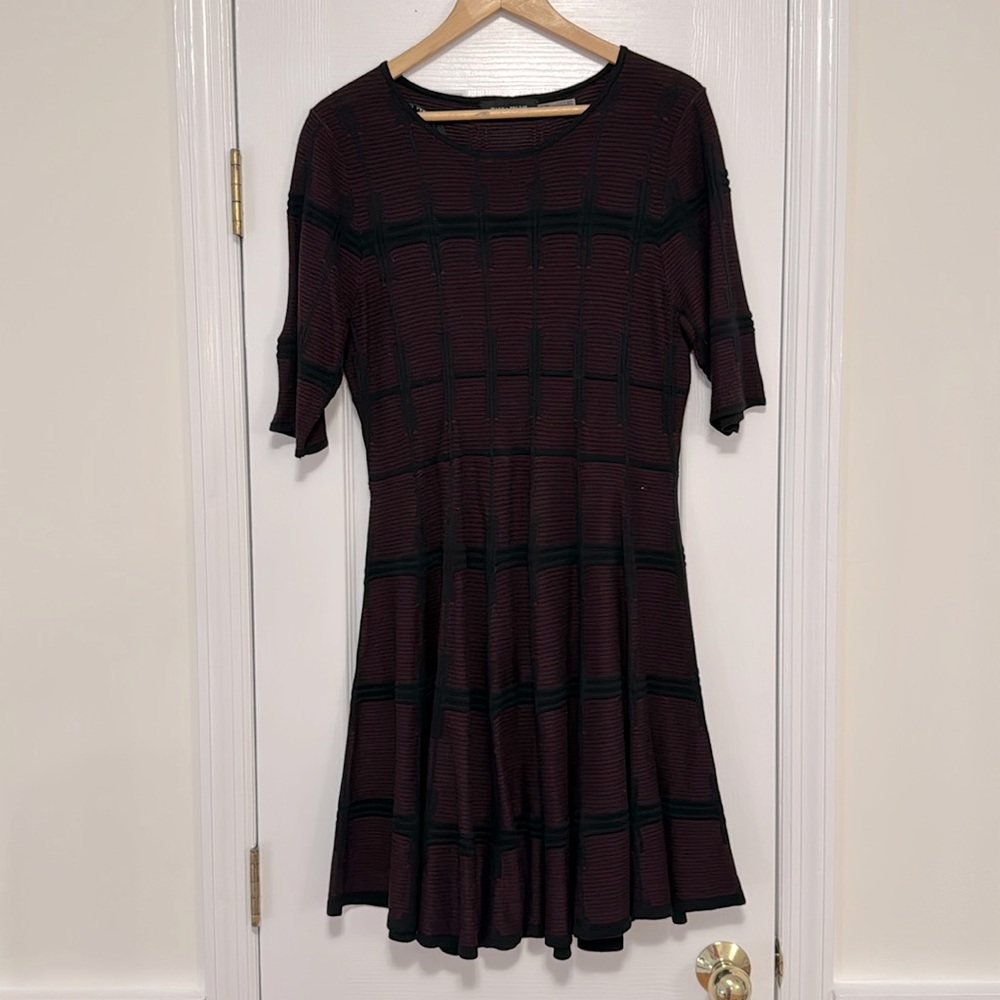 Ivanka Trump plaid knit dress